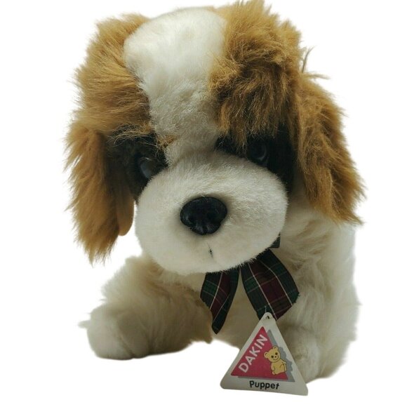 Vintage Dakin Applause St Bernard Plush Dog Stuffed Animal w/ Tags 13"x17" - Picture 2 of 9